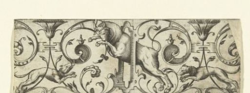 Two dogs hunting a bull