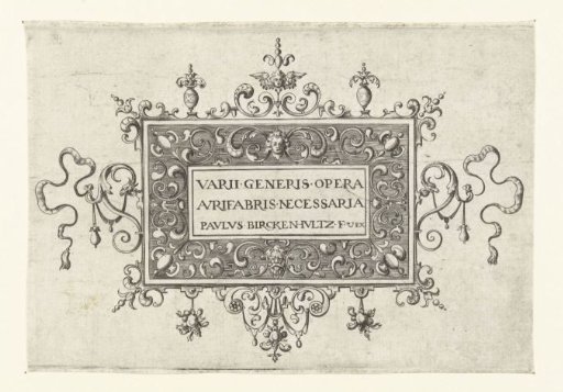 Title Page, Rectangle with Inscription