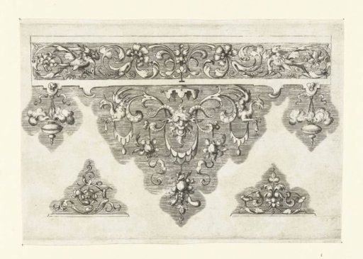 Border with a frieze at the top