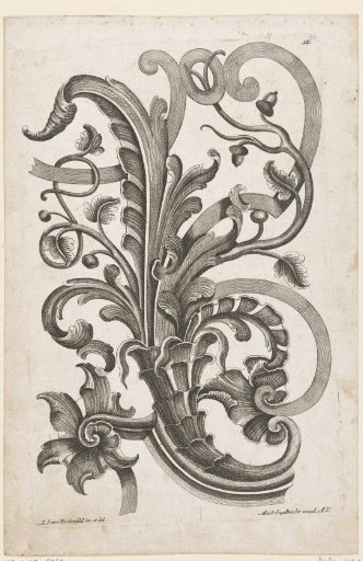 Wrought iron with floral motifs
