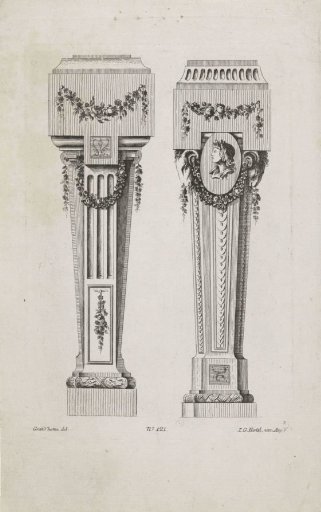 Two pedestals
