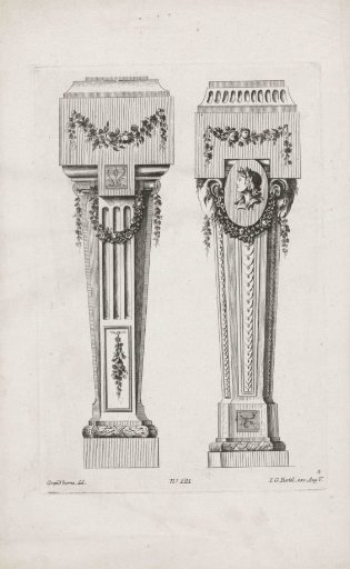 Two pedestals