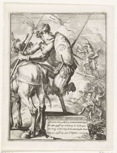 Satirical print on the Elector of Bavaria, 1706