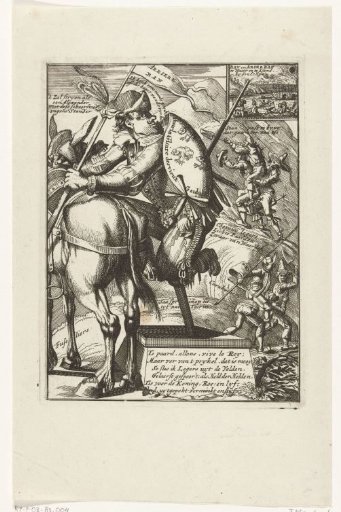 Satirical print on the Elector of Bavaria, 1706