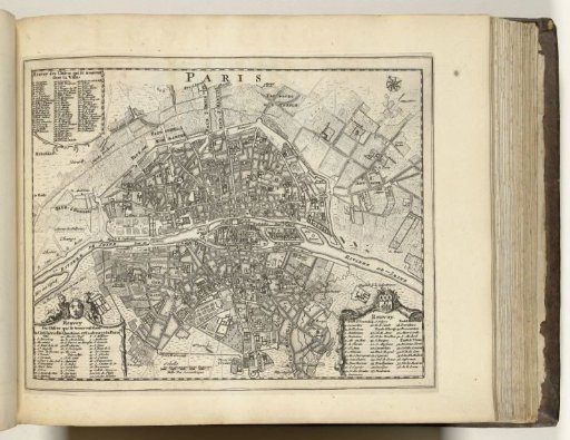 Map of Paris, ca. 1693-1696