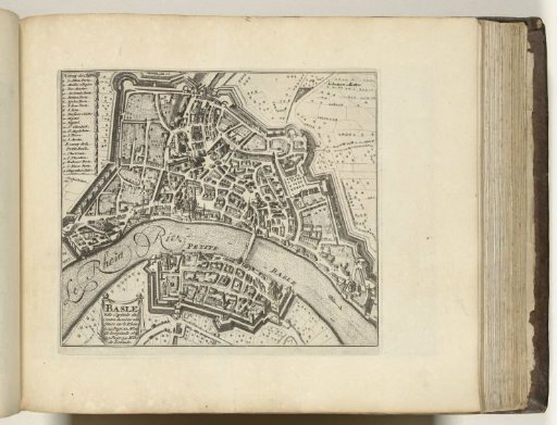 Map of Basel, ca. 1693-1696