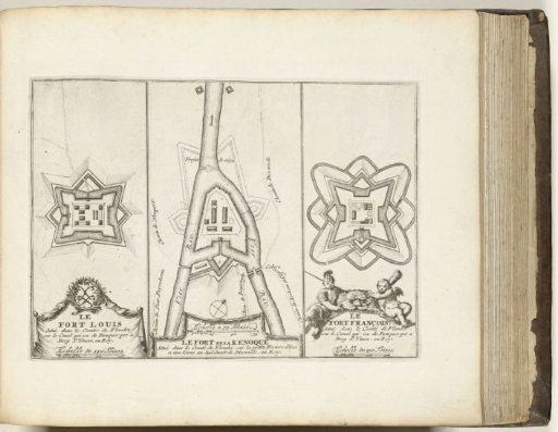 Three forts in Flanders, ca. 1693-1696