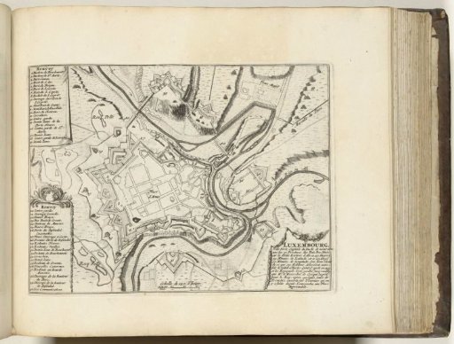 Map of Luxembourg, ca. 1693-1696