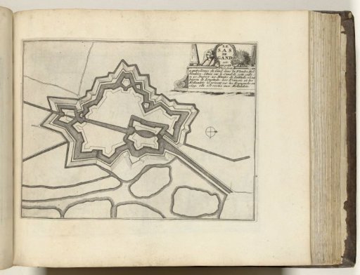 Map of Sas van Gent, ca. 1693-1696