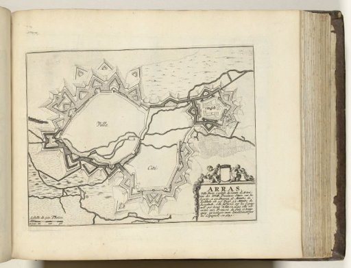 Map of Arras, ca. 1693-1696
