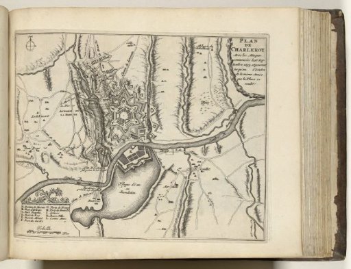 Map of the siege of Charleroi, 1693