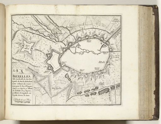 Plan of Brussels, ca. 1693-1696