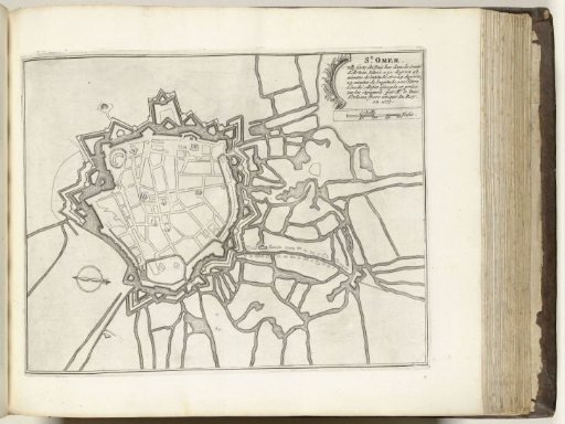 Plan of Saint-Omer, ca. 1693-1696