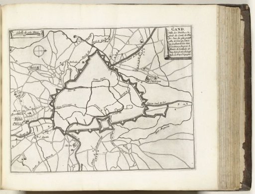 Plan of Ghent, ca. 1693-1696