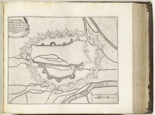 Plan of Augsburg, ca. 1693-1696