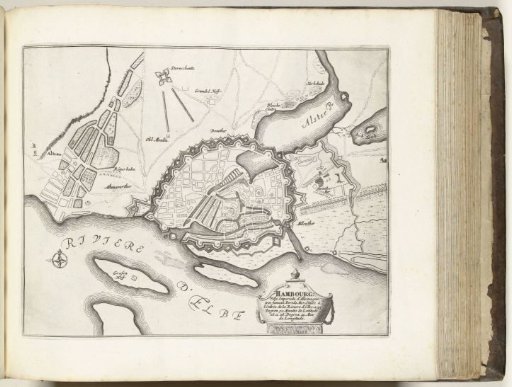 Plan of Hamburg, ca. 1693-1696