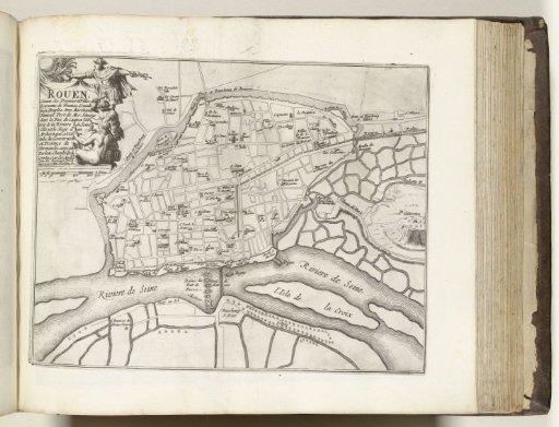 Plan of Rouen, ca. 1693-1696
