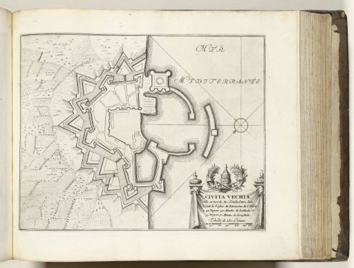 Plan of Civitavecchia, ca. 1693-1696
