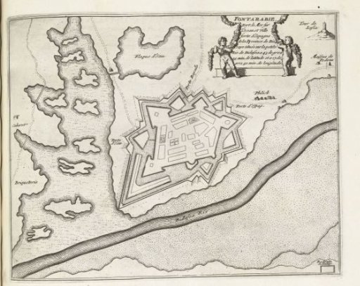 Plan of Fuenterrabia, ca. 1693-1696