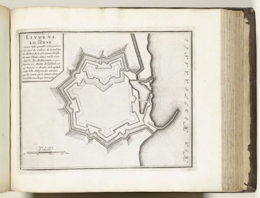 Plan of Livorno, ca. 1693-1696