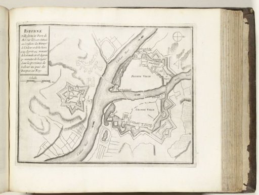 Plan of Bayonne, ca. 1693-1696