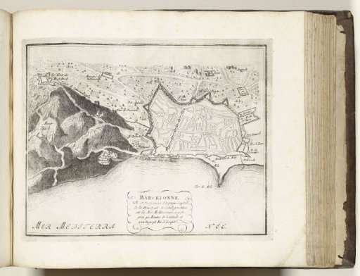 Plan of Barcelona, ca. 1693-1696