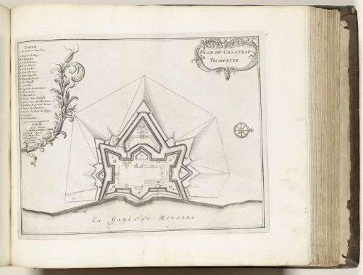 Plan of Château Trompette, ca. 1693-1696