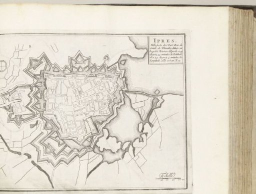 Plan of Ypres, ca. 1693-1696