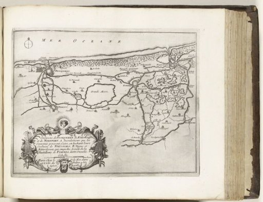 Map of the Flemish coast between Dunkirk and Nieuwpoort, ca. 1693-1696