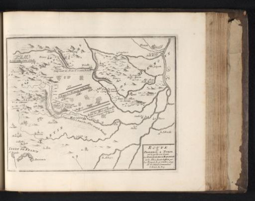 Map of the Battle of Marsaglia, 1693