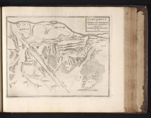 Map of the camp of the imperial troops at Heilbronn, 1695
