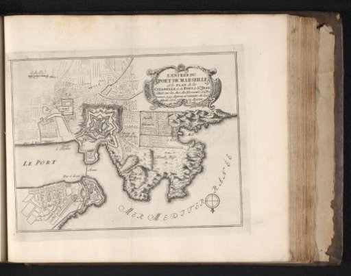 Plan of the harbor of Marseille, ca. 1695
