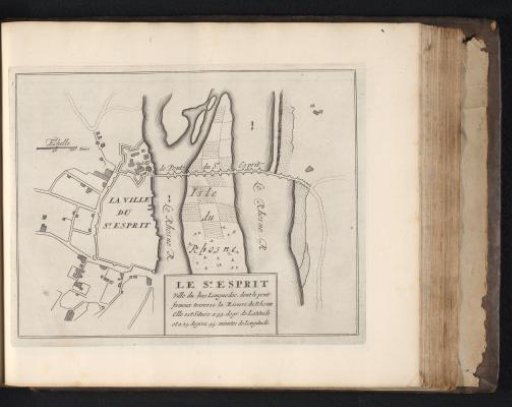 Plan of Pont-Saint-Esprit, ca. 1695