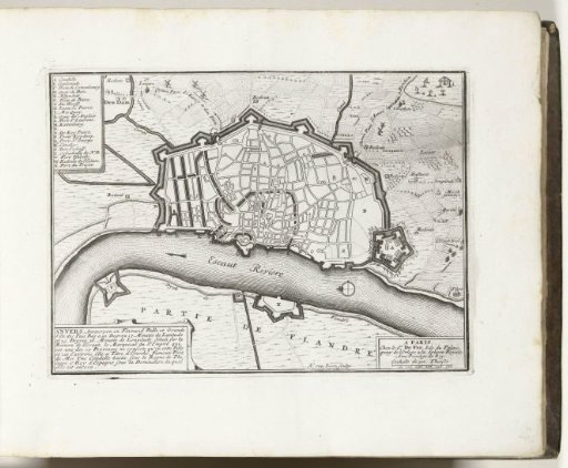 Map of Antwerp, 1693