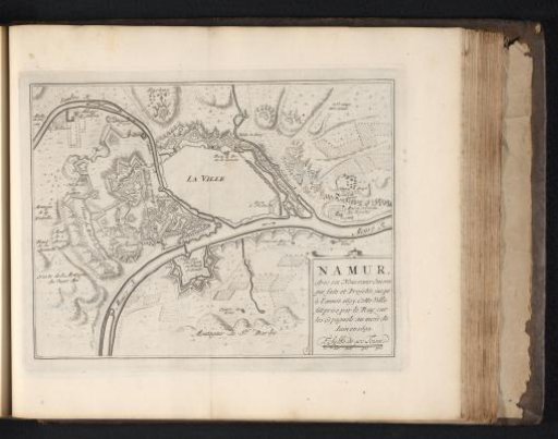 Map of Namur, ca. 1695