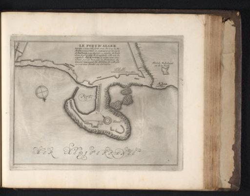 Map of the Port of Algiers, ca. 1695