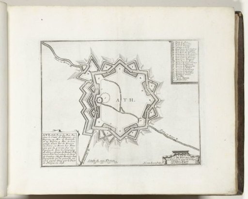Map of Ath, 1693
