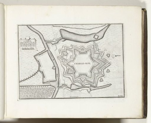 Map of Charleroi, 1693