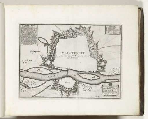 Map of Maastricht, 1693