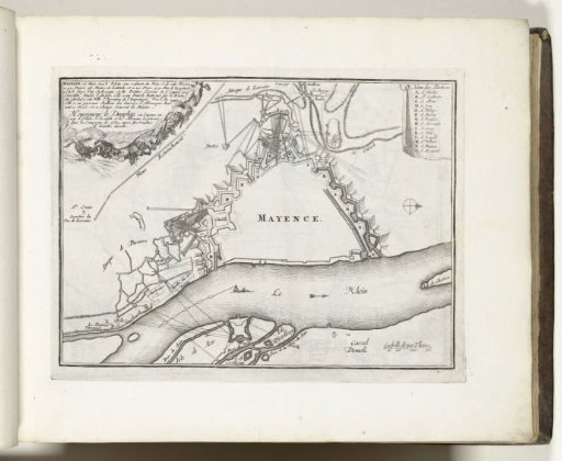 Map of Mainz, 1693