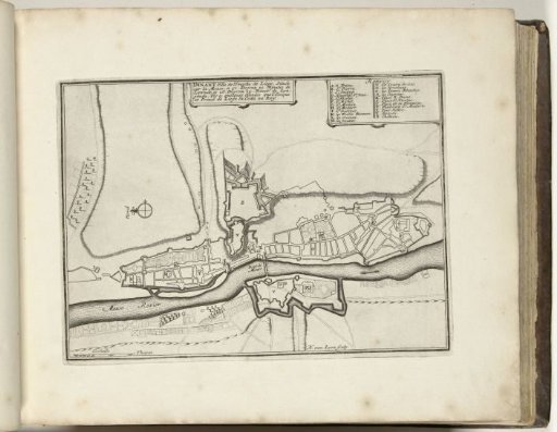 Map of Dinant, 1693