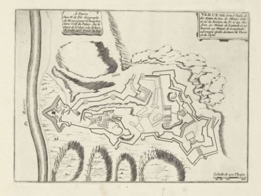 Map of Verua (Verue), 1693