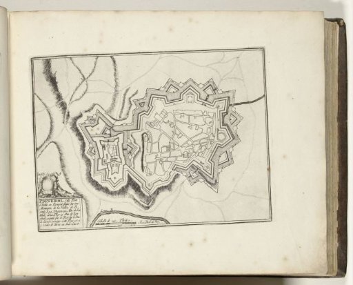 Map of Pinerolo, 1693