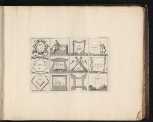 Glossary for the first two plates in the introduction to fortification, 1693