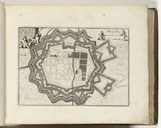 Map of Landau, 1693