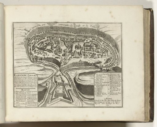 Map of Kamianets-Podilskyi, 1693