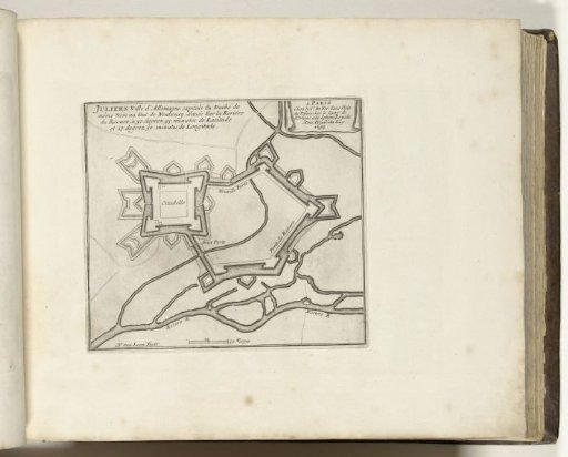 Map of Jülich, 1693