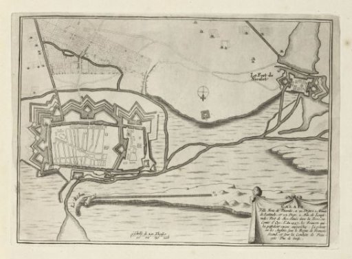 Map of Calais, 1693