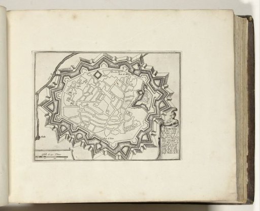 Map of Vercelli, 1693