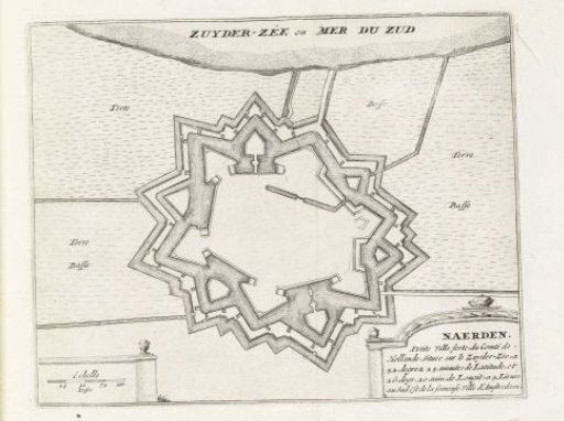 Map of Naarden, ca. 1693-1695